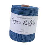 Maxbell Raffia Yarn for Crochet Gifts DIY for Nesting Basket Summer Hat Crochet Bags Dark Blue