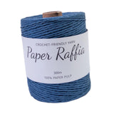 Maxbell Raffia Yarn for Crochet Gifts DIY for Nesting Basket Summer Hat Crochet Bags Dark Blue