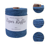 Maxbell Raffia Yarn for Crochet Gifts DIY for Nesting Basket Summer Hat Crochet Bags Dark Blue