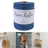 Maxbell Raffia Yarn for Crochet Gifts DIY for Nesting Basket Summer Hat Crochet Bags Dark Blue