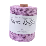 Maxbell Raffia Yarn for Crochet Gifts DIY for Nesting Basket Summer Hat Crochet Bags Light Violet