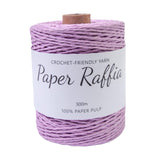 Maxbell Raffia Yarn for Crochet Gifts DIY for Nesting Basket Summer Hat Crochet Bags Light Violet