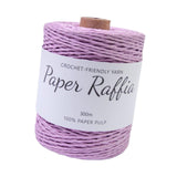 Maxbell Raffia Yarn for Crochet Gifts DIY for Nesting Basket Summer Hat Crochet Bags Light Violet