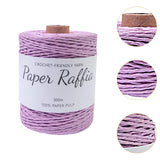 Maxbell Raffia Yarn for Crochet Gifts DIY for Nesting Basket Summer Hat Crochet Bags Light Violet