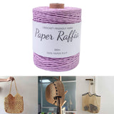 Maxbell Raffia Yarn for Crochet Gifts DIY for Nesting Basket Summer Hat Crochet Bags Light Violet