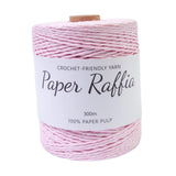 Maxbell Raffia Yarn for Crochet Gifts DIY for Nesting Basket Summer Hat Crochet Bags Light Pink