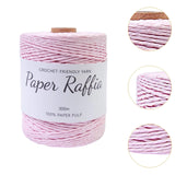 Maxbell Raffia Yarn for Crochet Gifts DIY for Nesting Basket Summer Hat Crochet Bags Light Pink