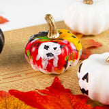Maxbell 10 Pieces White Artificial Pumpkins Fun for Halloween Fireplace Thanksgiving