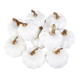 Maxbell 10 Pieces White Artificial Pumpkins Fun for Halloween Fireplace Thanksgiving