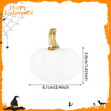 Maxbell 10 Pieces White Artificial Pumpkins Fun for Halloween Fireplace Thanksgiving