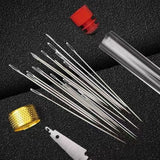 Maxbell 37Pcs Sewing Tool Set DIY Craft Kit Portable 25 Steel Pins Pins Thread