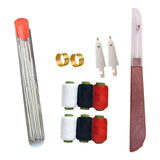 Maxbell 37Pcs Sewing Tool Set DIY Craft Kit Portable 25 Steel Pins Pins Thread