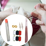 Maxbell 37Pcs Sewing Tool Set DIY Craft Kit Portable 25 Steel Pins Pins Thread
