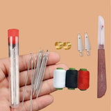 Maxbell 37Pcs Sewing Tool Set DIY Craft Kit Portable 25 Steel Pins Pins Thread