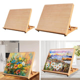 Maxbell Tabletop Easel Folding Drawing Sketching Board for Drawing Drafting Painting 47cmx34cmx36cm
