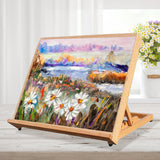 Maxbell Tabletop Easel Folding Drawing Sketching Board for Drawing Drafting Painting 47cmx34cmx36cm