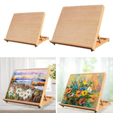 Maxbell Tabletop Easel Folding Drawing Sketching Board for Drawing Drafting Painting 47cmx34cmx36cm