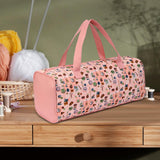 Maxbell Yarn Storage Organizer with Handle Crochet Bag for Yarn Skeins Crochet Hooks Sewing patterns