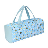 Maxbell Yarn Storage Organizer with Handle Crochet Bag for Yarn Skeins Crochet Hooks Blue Bee