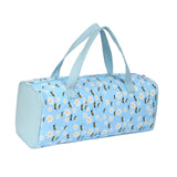 Maxbell Yarn Storage Organizer with Handle Crochet Bag for Yarn Skeins Crochet Hooks Blue Bee
