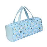 Maxbell Yarn Storage Organizer with Handle Crochet Bag for Yarn Skeins Crochet Hooks Blue Bee