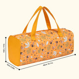 Maxbell Yarn Storage Organizer with Handle Crochet Bag for Yarn Skeins Crochet Hooks Hazelnut Dragonfly