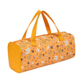 Maxbell Yarn Storage Organizer with Handle Crochet Bag for Yarn Skeins Crochet Hooks Hazelnut Dragonfly