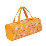 Maxbell Yarn Storage Organizer with Handle Crochet Bag for Yarn Skeins Crochet Hooks Hazelnut Dragonfly