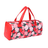 Maxbell Yarn Storage Organizer with Handle Crochet Bag for Yarn Skeins Crochet Hooks Rose Garden