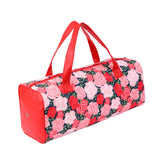 Maxbell Yarn Storage Organizer with Handle Crochet Bag for Yarn Skeins Crochet Hooks Rose Garden