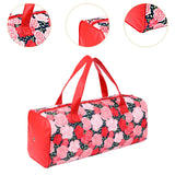 Maxbell Yarn Storage Organizer with Handle Crochet Bag for Yarn Skeins Crochet Hooks Rose Garden