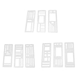 Maxbell 3 Pieces Journal Stencils Planner Stamps Notebook Lines Handmade Lightweight Style A