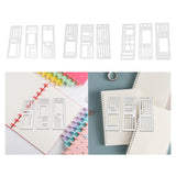 Maxbell 3 Pieces Journal Stencils Planner Stamps Notebook Lines Handmade Lightweight Style A