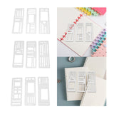 Maxbell 3 Pieces Journal Stencils Planner Stamps Notebook Lines Handmade Lightweight Style A