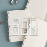 Maxbell 3 Pieces Journal Stencils Planner Stamps Notebook Lines Handmade Lightweight Style A