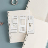 Maxbell 3 Pieces Journal Stencils Planner Stamps Notebook Lines Handmade Lightweight Style C