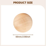 Maxbell 5x Wood Balls Decorative Wood Craft Balls Jewelry Making Smooth Wooden Balls Diameter 6.5cm