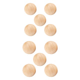 Maxbell 5x Wood Balls Decorative Wood Craft Balls Jewelry Making Smooth Wooden Balls Diameter 6.5cm