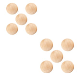 Maxbell 5x Wood Balls Decorative Wood Craft Balls Jewelry Making Smooth Wooden Balls Diameter 6.5cm