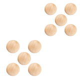 Maxbell 5x Wood Balls Decorative Wood Craft Balls Jewelry Making Smooth Wooden Balls Diameter 6.5cm