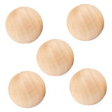 Maxbell 5x Wood Balls Decorative Wood Craft Balls Jewelry Making Smooth Wooden Balls Diameter 6.5cm