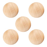 Maxbell 5x Wood Balls Decorative Wood Craft Balls Jewelry Making Smooth Wooden Balls Diameter 7.5cm