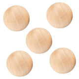 Maxbell 5x Wood Balls Decorative Wood Craft Balls Jewelry Making Smooth Wooden Balls Diameter 7.5cm