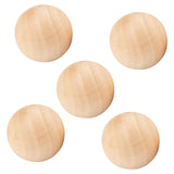 Maxbell 5x Wood Balls Decorative Wood Craft Balls Jewelry Making Smooth Wooden Balls Diameter 7.5cm