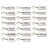 Maxbell 20 Pieces Word Charms Pendants Jewelry Making Accessories for DIY Key Chains