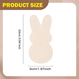 20 Pieces Easter Wooden Bunny Cutouts Plaque for Writing Baby Shower Wedding