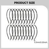 Metal Hair Hoop Blank Headband Base for Hair Bow Photo Props Fascinators Hat Mixed colors