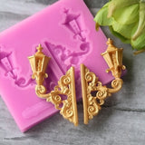 3D Garden Lamp Silicone Cake Mold Fondant Mould Decor Ice Baking Tool DIY