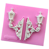 3D Garden Lamp Silicone Cake Mold Fondant Mould Decor Ice Baking Tool DIY