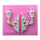 3D Garden Lamp Silicone Cake Mold Fondant Mould Decor Ice Baking Tool DIY